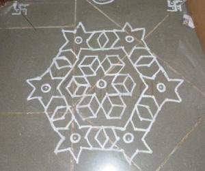 Daily flat kolam