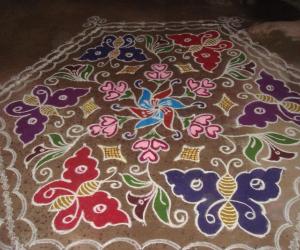 butterfly kolam