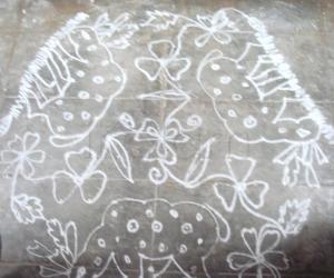 Rangoli: deer kolam