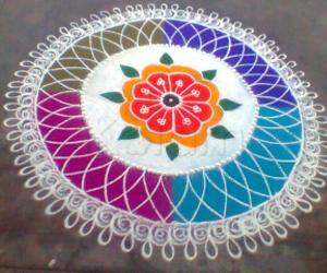 Rangoli: Freehand rangoli