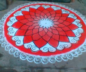 Rangoli: Margazhi day 4 rangoli