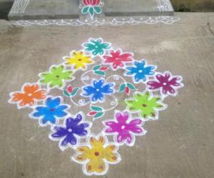 Friday Flower kolam