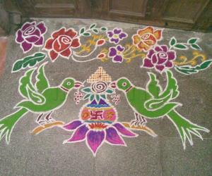 Rangoli: freehand