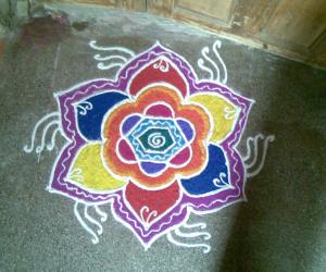 Rangoli: freehand