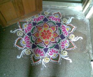 Rangoli: freehand 