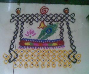 krishnajayanthi rangoli