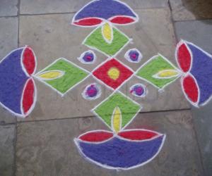 Rangoli: Karthika Pournami