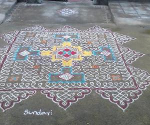 Margazhi dew drops kolam contest 2015