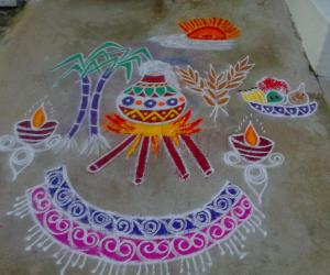 Pongal Pot Rangoli