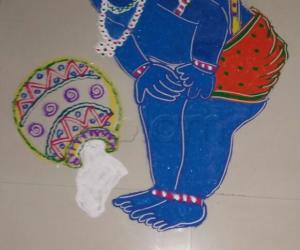 Rangoli: Krishnashtami 2016