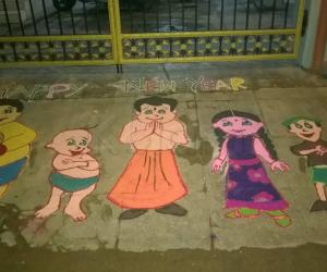 Rangoli: New Year Rangoli - 2016