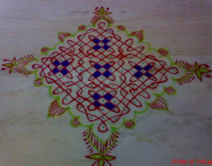 Just a rangoli on a casual day