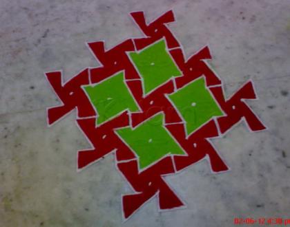 Rangoli: Rajamma's puzzle rangoli