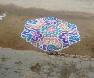 devotional rangoli