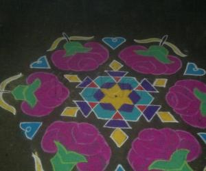 New Year rangoli