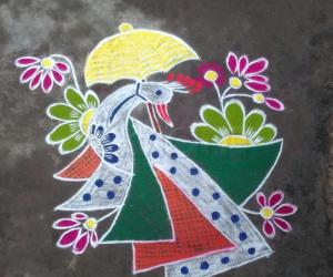 Rangoli: Republic day kolam