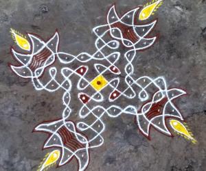 Rangoli: Deepam Chikku