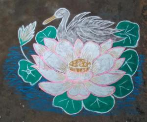 Lotus and Duck is waiting