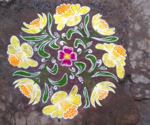 Rangoli:  HAPPY NEW YEAR FRIENDS