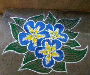Rangoli: Eniya Tamizh putthandu nal vazhthukkal