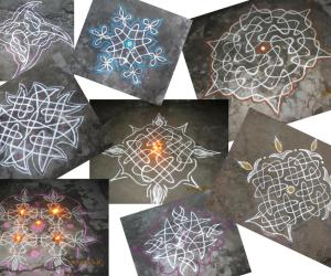 Rangoli: CHIKKU KOLAMS