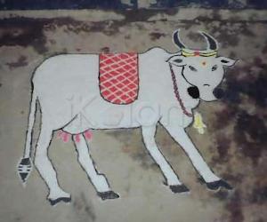 Mattu Pongal Kolam