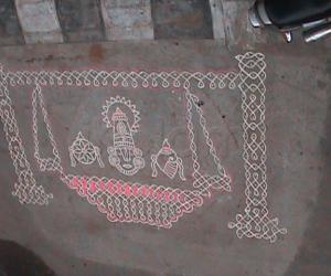 Vykunta Ekadashi Kolam