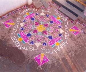 Rangoli: dotted kolam