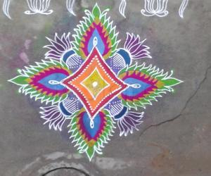Rangoli: free hand