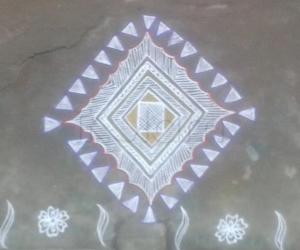 Rangoli: free hand
