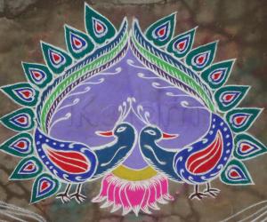 Peacock Kolam