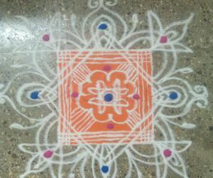 colorful padi kolam