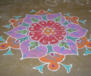 free hand rangoli