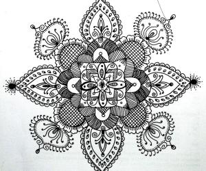 Rangoli: Simple rangoli