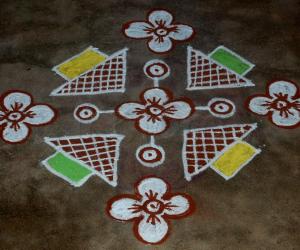 Rangoli: Margazhi kolam 16