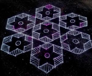 Rangoli: Dotted kolam