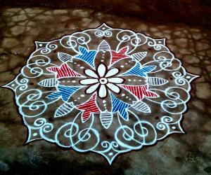 Rangoli: Margazhi kolam (5) 2015