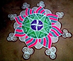Rangoli: margazhi kolam 