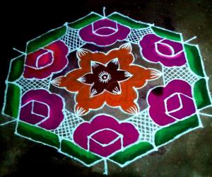 Rangoli: margazhi kolam 
