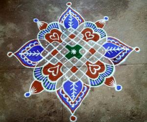 Rangoli: Dotted one