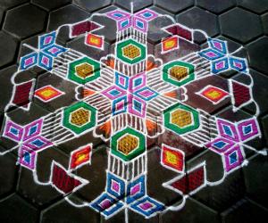 Rangoli: Pulli kolam