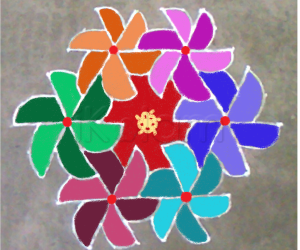 Rangoli: Margazhi kolam 18