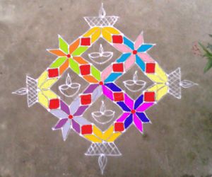 Rangoli: KARTHIGAI DEEPAM 2014
