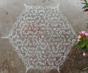 Rangoli: Margazhi kolam day3