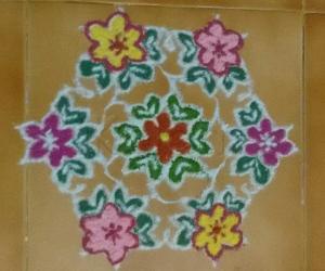 Rangoli: Margazhi day 9