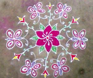 Rangoli: Kaanum pongal rangoli