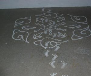 Sanggu Kolam for Krishna Jayanthi