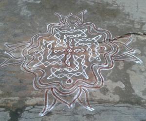 Rangoli: chikku Kolam