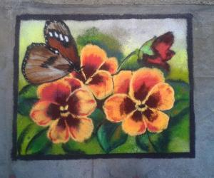 Rangoli: flower
