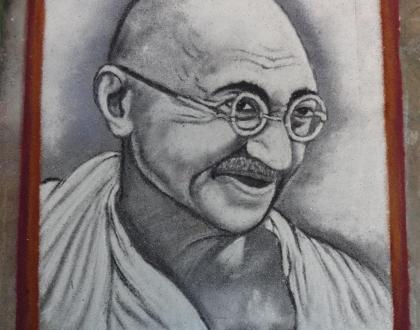 Rangoli: Gandhiji